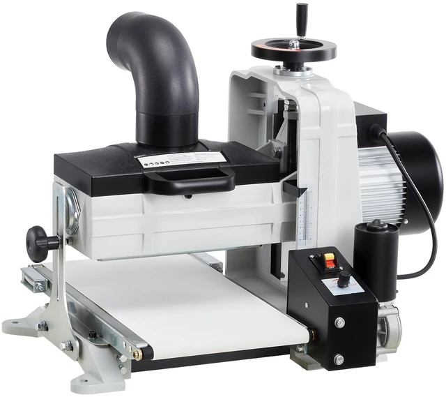Alt view image 8 of 8 - 10" Benchtop Drum Sander, 1HP 1725RPM Dual Motor Drum Sander for Woodworking - Variable Speed Conveyor Belt & 4" Dust Collection Port for Cabinet Making & Furniture Finishing