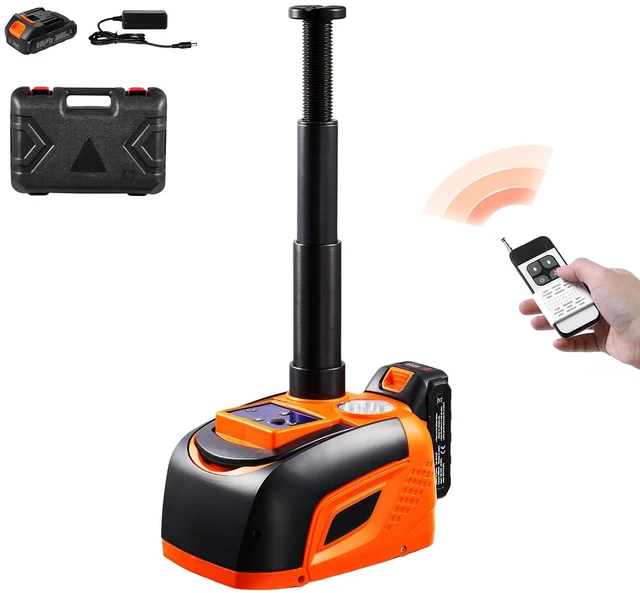 Alt view image 15 of 15 - Electric Car Jack 5 Tons /11000 lbs Portable Jack kit with Remote Control