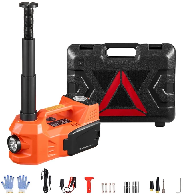 Alt view image 15 of 15 - VEVOR Adjustable Electric Car Jack 5 Tons /11000 lbs Jack kit with Secure Hammer
