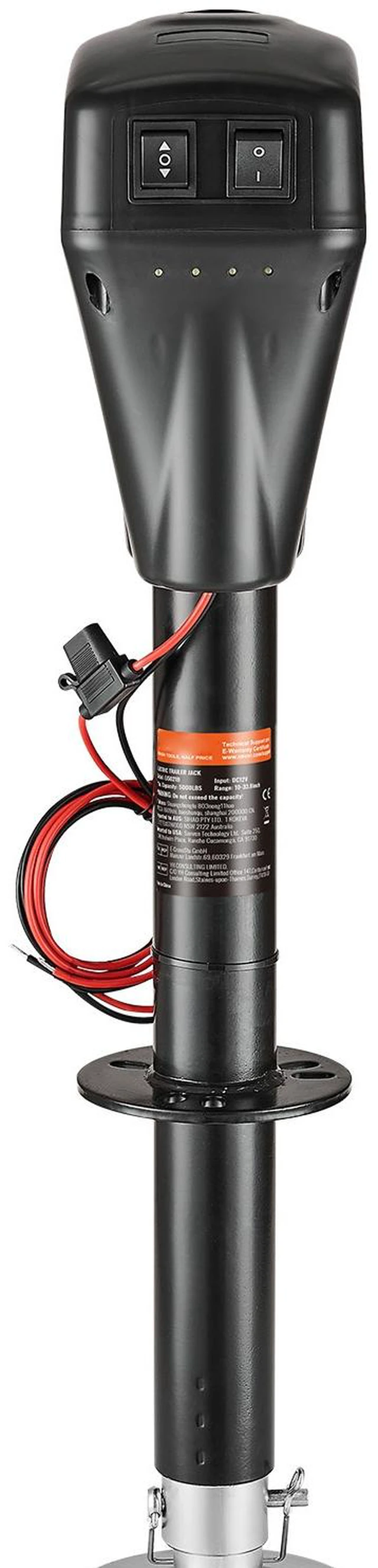 Alt view image 9 of 9 - Electric Trailer Jack 5000 lbs Power Tongue Jack for RV Trailer & Camper Black