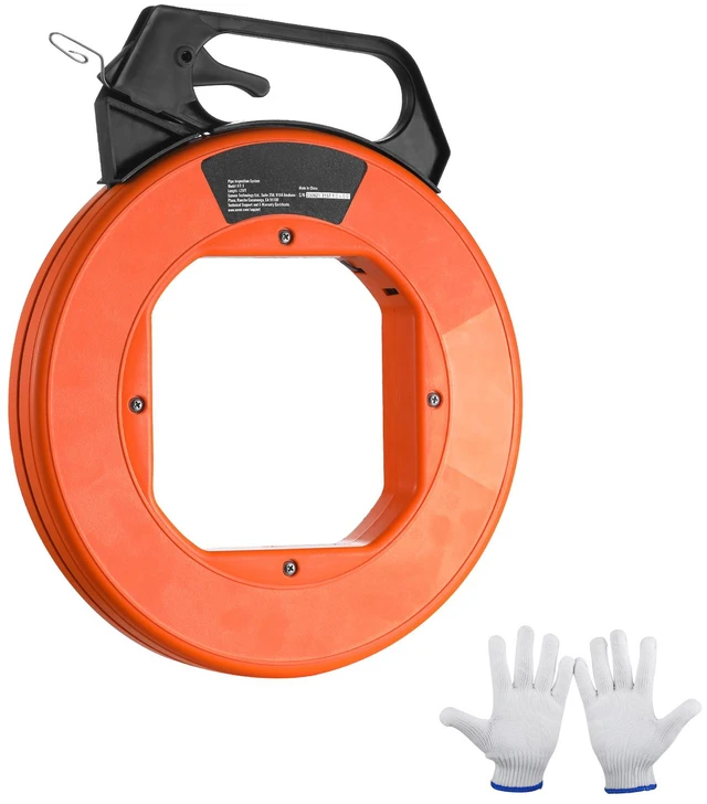 Alt view image 8 of 8 - VEVOR Fish Tape, 240-foot, 1/8-inch, Steel Wire Puller with Optimized Housing and Handle, Easy-to-Use Cable Puller Tool, Flexible Wire Fishing Tools for Walls and Electrical Conduit, Non-Conductive