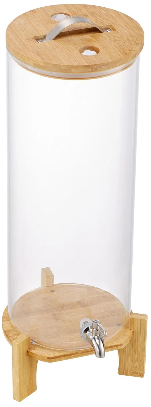 Alt view image 8 of 8 - Drink Dispenser 3.5 Gal Beverage Dispenser for Parties Glass with Stand