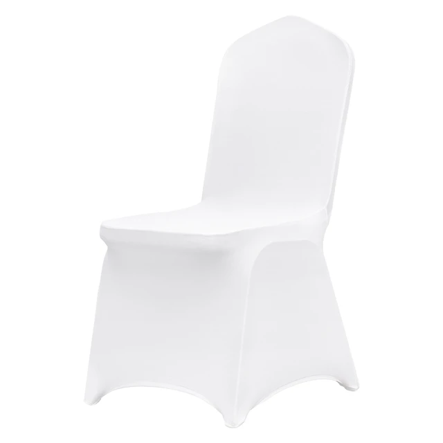 Alt view image 8 of 8 - Stretch Spandex Folding Chair Covers, Universal Fitted Chair Cover, Removable Washable Protective Slipcovers, for Wedding, Holiday, Banquet, Party, Celebration, Dining (150PCS White)