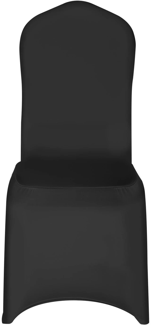 Alt view image 8 of 8 - Stretch Spandex Folding Chair Covers, Universal Fitted Arched Front Cover, Removable Washable Protective Slipcovers, for Wedding, Holiday, Banquet, Party, Celebration, Dining (50PCS Black)