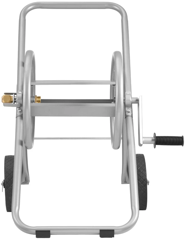 Alt view image 8 of 8 - Water Hose Reel Cart, 175/230 ft High-Pressure Garden Hose Cart, Hoses Reel Carts with Two Wheels, Handle & Heavy-Duty Mesh Storage Basket, Portable Hoses Reels for Garden Watering, Car Washing
