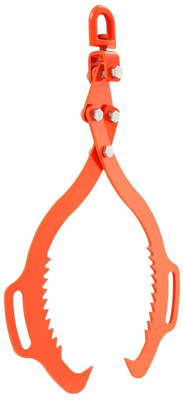 Alt view image 15 of 15 - 28in Log Lifting Tongs, 2-Claw Log Tongs, Heavy Duty Steel Log Grapple, 1100LBS Lifting Capacity, Swivel Log Graper Timber, Eagle Claw Design, Log Skidding Tongs for Trucks, Tractors, Forklifts