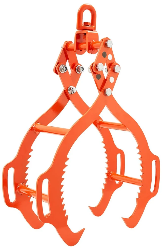 Alt view image 8 of 8 - 32in Log Lifting Tongs, 4-Claw Log Tongs, Heavy Duty Steel Log Grapple, 2200LBS Lifting Capacity, Swivel Log Graper Timber, Eagle Claw Design, Log Skidding Tongs for Trucks, Tractors, Forklifts