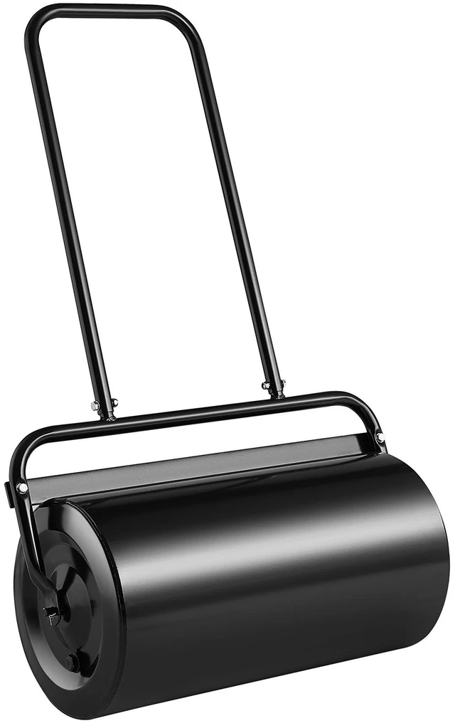 Alt view image 8 of 8 - Lawn Roller, 13 Gallon Sand/Water Filled Yard Roller, Steel Sod Roller with Easy-turn Plug and U-Shaped Ergonomic Handle for Convenient Push and Pull, for Lawn, Garden, Farm, Park, Black