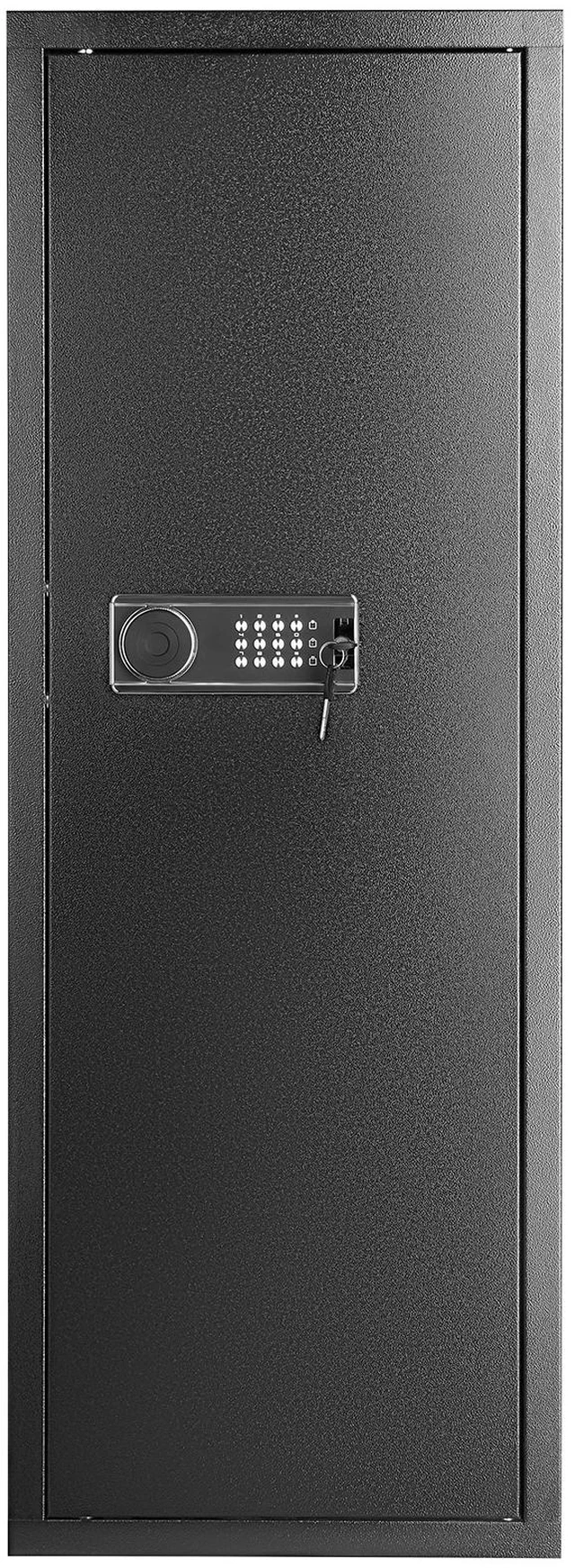 Alt view image 15 of 15 - 6-8 Rifles Gun Safe, Rifle Safe with Lock & Digital Keypad, Quick Access Tall Gun Storage Cabinet with Removable Shelf, Rifle Cabinet for Home Rifle and Shotguns