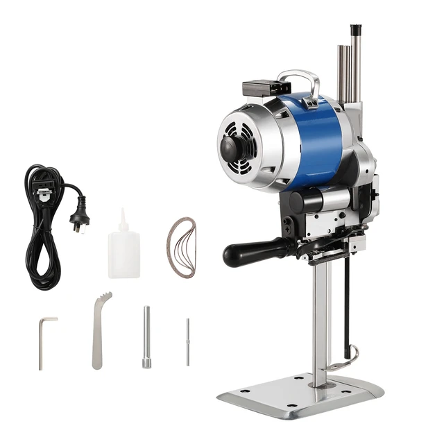 Alt view image 11 of 11 - Fabric Cutter, 750W High-Speed Straight Knife Cloth Cutting Machine, 9.8" Alloy Steel Blade, Industrial Fabric Cutting Machine with Automatic Knife Sharpen, for Multilayer Fabric Leather Cloth