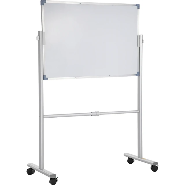 Alt view image 8 of 8 - Mobile Magnetic Whiteboard, 36 x 24 Inch, Double Sided, 360 Degree Reversible Rolling Dry Erase Board, Height Adjustable with Aluminum Frame and Lockable Swivel Wheels, for Office School Home