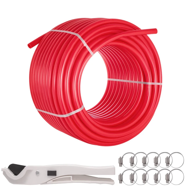 Alt view image 8 of 8 - Oxygen Barrier PEX Pipe 5/8" 500ft Heat Radiant Barrier Tubing Red