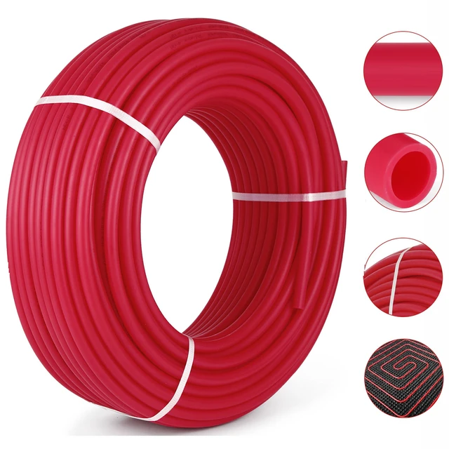 Alt view image 8 of 8 - 1/2" 500FT Oxygen Barrier Pex Tubing Pipe for Radiant Floor Heat Leak-Proof