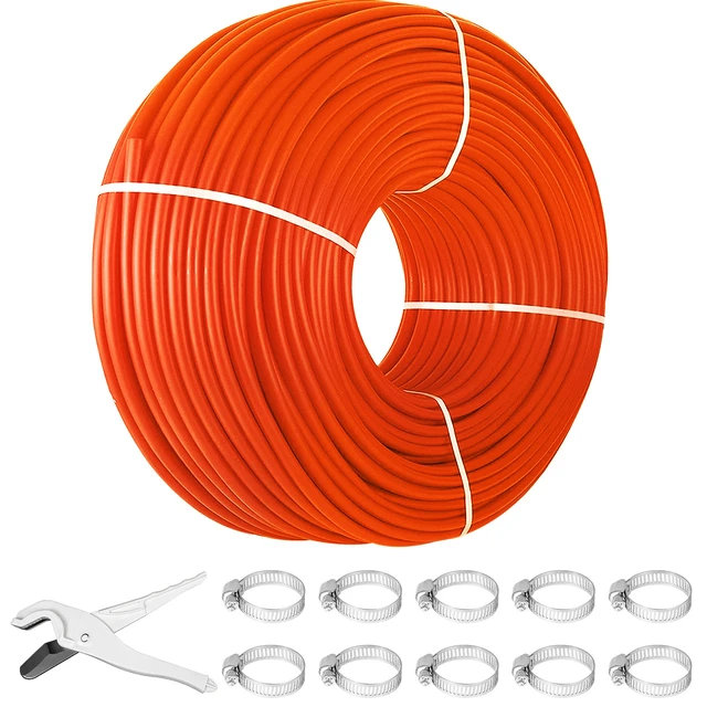 Alt view image 8 of 8 - 1/2in x 1000ft feet Pex Tubing Oxygen Barrier O2 EVOH Pex-B Red Radiant Floor Heat