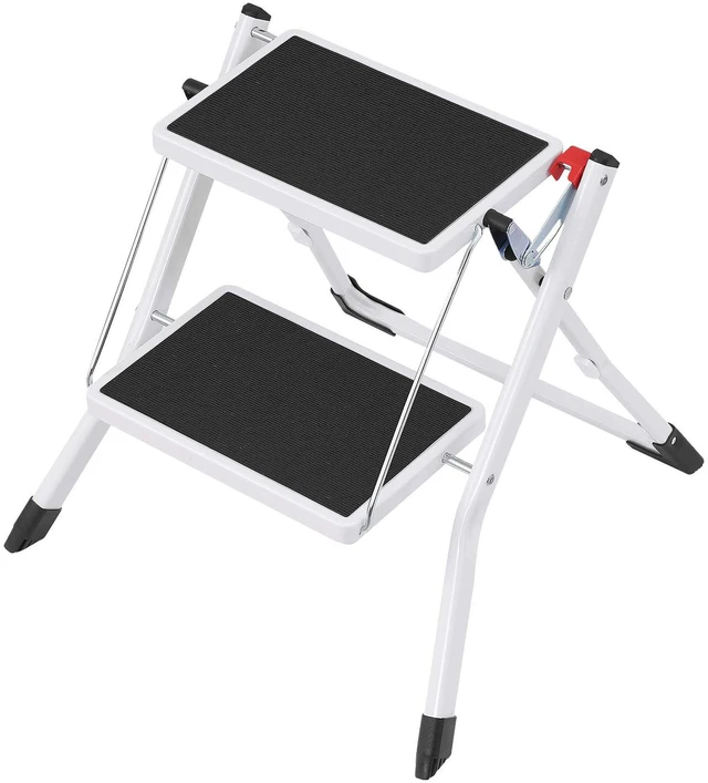 Alt view image 10 of 10 - VEVOR Step Ladder 2-Step 330lbs Capacity, Ergonomic Folding Steel Step Stool with Wide Anti-Slip Pedal, Sturdy Step Stool for Adults Toddlers, Multi-Use for Household, Kitchen, Office, RVs