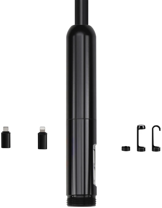 Alt view image 8 of 8 - Endoscope Camera with Light, Dual Lens Borescope for Android & IOS, 1920P HD Inspection Camera with 8 + 1 LED Light, 2X Zoom, 16.4FT Snake Cable, IP67 Waterproof Snake Camera for Auto, Plumbing