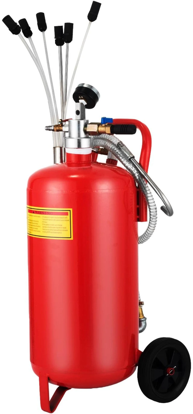 Alt view image 8 of 8 - 5 Gallon Portable Air Pneumatic Waste Oil Garage Extractor Drain Tank
