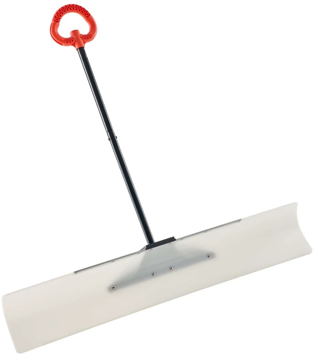 Alt view image 8 of 8 - Plastic Snow Pusher Shovel 48in Heavy Duty Snow Plow for Driveway Ergonomic Grip