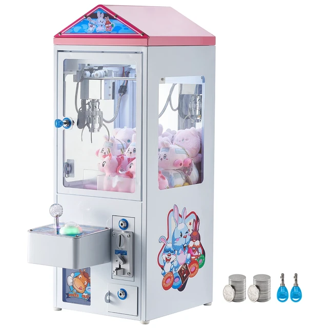 Alt view image 15 of 15 - Claw Machine, 0-3 Jaw Diameter 0-5 Jaw lifting, Crane Prize Grabber Commercial Arcade Game Toys, Cool Fun Grab-And-Win Machine w/ Light and Sound, Dispenser Vending Toy For Kids,Boys &Girls
