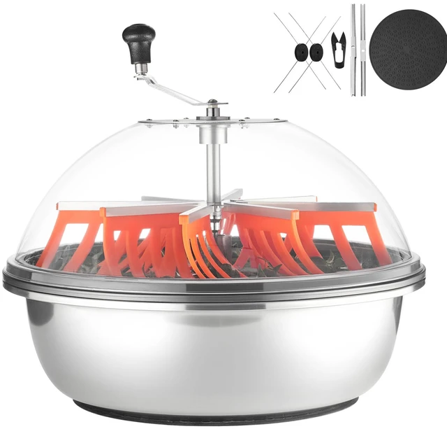 Alt view image 9 of 9 - Bud Leaf Bowl Trimmer, 24 in Manual Bud Trimmer, with Sharp Stainless Steel Blades, Visual Cutting, Wet & Dry Hydroponic Cutting Machine, Twisted Spin Cut for Plants Leaves Buds Flowers