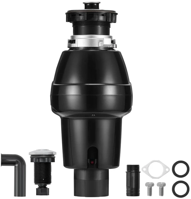 Alt view image 10 of 10 - Garbage Disposal, 3/4HP 3250RPM Continuous Feed Food Waste Disposer, EZ Connect Food Waste Grinding System with Sound Reduction, Power Cord & Splash Guard for Kitchen Sinks