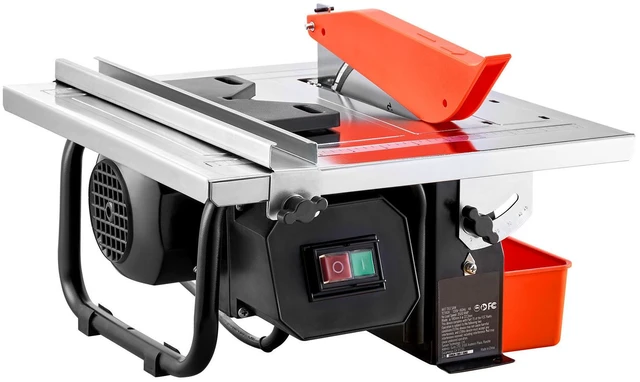 Alt view image 15 of 15 - Wet Tile Saw, 7-inch 65Mn Steel Blade, 3500 RPM Induction Motor, Tile Cutter Wet Saw with Water Reservoir, 0-45 Degrees Miter Angle for Cutting Tiles and Stones, for DIY Enthusiasts