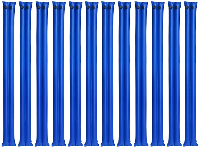 Alt view image 8 of 8 - Pool Cover Water Bags, 12 Packs 10 Ft, Double Chamber Pool Cover Water Tubes, 0.4mm Thick PVC Bags Weights with Leakproof Screw Cap, for Inground Swimming-Pool Covers Winter Closing, Blue