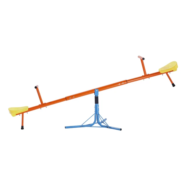 Alt view image 8 of 8 - Kids Seesaw, 100 lbs Load Capacity per Seat, Sit and Spin Teeter Totter with 3-prong Support Legs, Kids Outdoor Playground Equipment, Swiveling 360 Degrees Rotating for Children Aged 3+