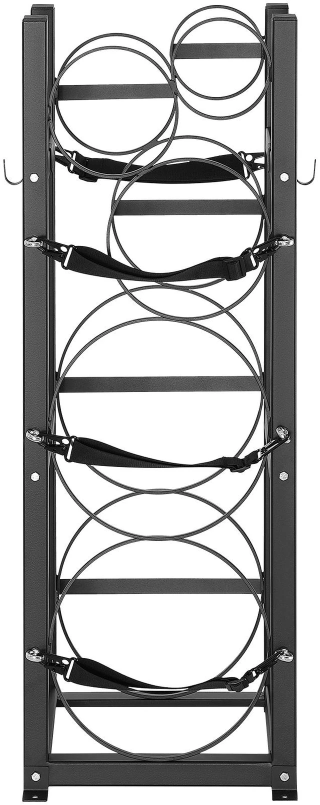 Alt view image 15 of 15 - Refrigerant Tank Rack, with 2 x 30lbs and Other 3 Small Bottle Tanks, Cylinder Tank Rack 12.79x12.99x47.12 in, Refrigerant Cylinder Rack and Holders for Freon, Gases, Oxygen, Nitrogen