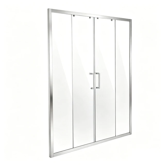 Alt view image 9 of 9 - Semi-frameless Shower Door, 57.8-59 W x 70 H in, Double Sliding Glass Door with 1/4 in(6mm) Clear Tempered Glass, Waterproof Shatterproof NANO Stainproof with Stainless Steel Hardware, Chrome