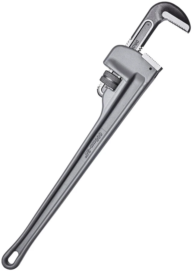 Alt view image 9 of 9 - VEVOR Pipe Wrench, 24" Aluminum Straight Pipe Wrench, Adjustable Plumbing Wrench, with High Strength Jaw and Ergonomic Handle, Easy to Carry, Hangable Design, for Water Pipes, Automotive Repairs