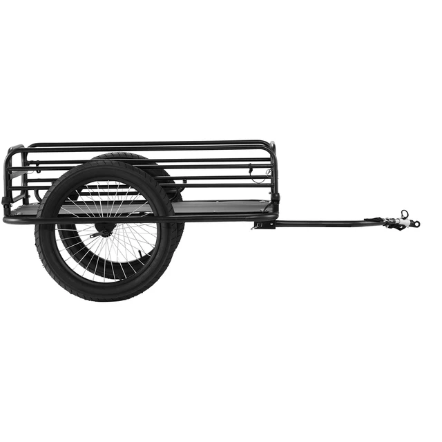 Alt view image 9 of 15 - Bike Cargo Trailer, 275 lbs Load Capacity, Heavy-Duty Bicycle Wagon Cart, Foldable Compact Storage & Quick Release with Universal Hitch, 20" Wheels, Fits Most Bike Wheels, Carbon Steel Frame