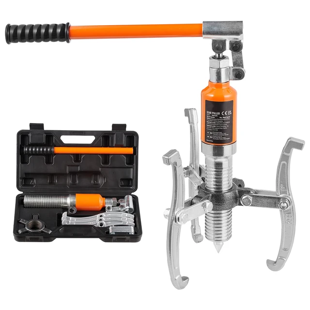Alt view image 16 of 16 - Hydraulic Gear Puller, 5 Ton Max Capacity Wheel Bearing Pulling Separator, 2 or 3 Jaws Puller, Vertically and Horizontally, 8" Jaw Hydraulic Puller with Case for Pulling Hubs
