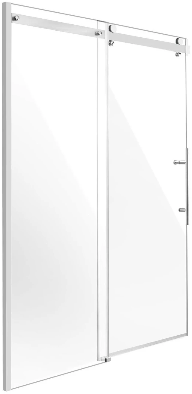 Alt view image 9 of 9 - Frameless Shower Door, 58-59 W x 75 H in, Shower Sliding Glass Door with 5/16 in(8mm) Clear SGCC Tempered Glass, Waterproof Shatterproof NANO Stainproof with Stainless Steel Hardware, Chrome