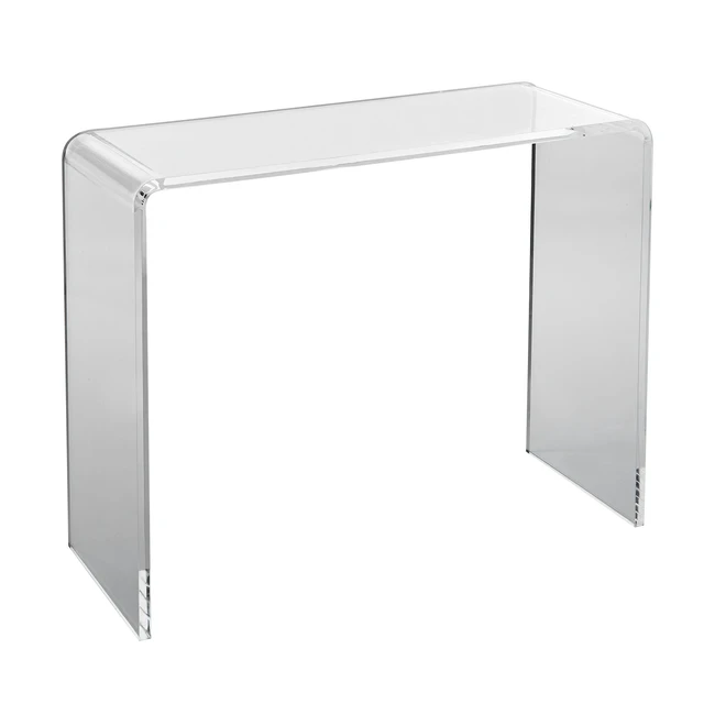 Alt view image 15 of 15 - Acrylic Console Table, Clear Acrylic End Table, Transparent Acrylic Side Table 37.95x15x29.13 inch, for Foyer, Living Room, Dining Room