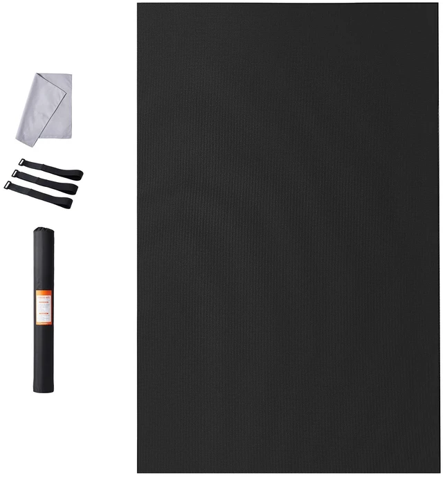 Alt view image 8 of 8 - Exercise Mat, Non Slip High Density Premium Yoga Mat, Exercise Yoga Mat for Men & Women, Fitness & Exercise Mat with Bag & Carry Strap, for All Types of Home Yoga, Pilate & Floor Workout (8x5ft)