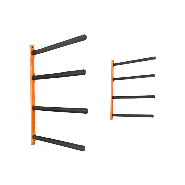 Alt view image 15 of 15 - Wall Kayak Storage Rack, 4-Capacity Wall Mounted Kayak Holders for Kayak Canoe Paddle Board, Kayak Storage Hooks with Adjustable Padded Arms, 400 LBS Load Kayak Hanger for Indoor Outdoor Garage