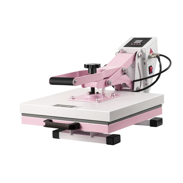Alt view image 8 of 8 - Heat Press, 15 x 15 inch Digital Heat Press Machine, Slide Out Heat Transfer Machine, Fast and Even Heating, 2-Layer Insulation Cotton, Heat Transfer Machine for T-Shirts/Pillows/Bags, Pink