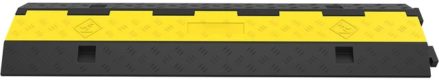 Alt view image 17 of 17 - VEVOR Cable Protector Ramp, 5 Packs 2 Channels Speed Bump Hump, Rubber Modular Speed Bump Rated 11000 LBS Load Capacity, Protective Wire Cord Ramp Driveway Rubber Traffic Speed Bumps Cable Protector