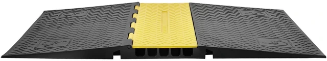 Alt view image 9 of 9 - VEVOR 5Channel Cable Protector Ramp 22000lbs Load ADA Compliant Wire Cable Cover
