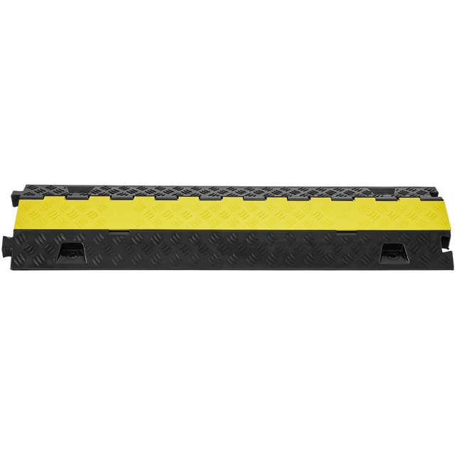 Alt view image 8 of 8 - 5 PCs Cable Protector Ramp, 2 Channel, 22000 lbs/axle Capacity Heavy Duty TPU Wire Cover Ramp Hose Protector Ramp Driveway, Traffic Speed Bump with TPR Flip-Open Top Cover, for Indoor & Outdoor