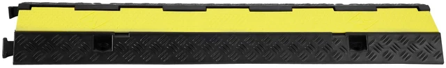 Alt view image 16 of 16 - 5-Piece Rubber Cable Guard, Dual Channel, 12000 lbs per Axle Load Capacity, Durable Hose & Wire Protection Ramp for Driveways, with Easy Access Top & 50 ft Caution Tape for Both Indoor & Outd