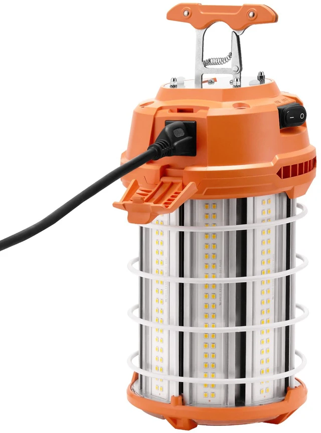Alt view image 8 of 8 - LED Portable Work Lamp, 150W, 20000lm, 5000K Durable & Water-Resistant, Linkable up to 6 Units, Ceiling or Stand Job Site Illumination for Both Indoor & Outdoor Use