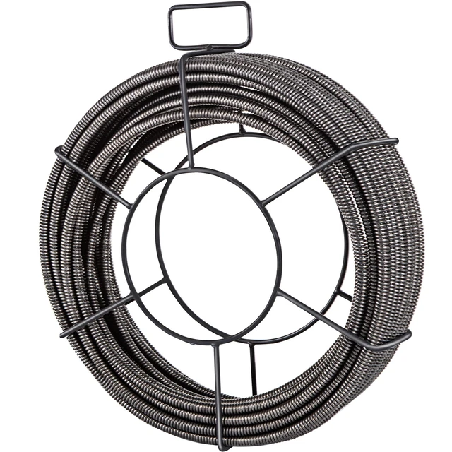 Alt view image 8 of 8 - Drain Cleaning Cable 50 Feet x 1/2 Inch Solid Core Cable Sewer Cable Drain Auger Cable Cleaner Snake Clog Pipe Drain Cleaning Cable Sewer Drain Auger Snake Pipe