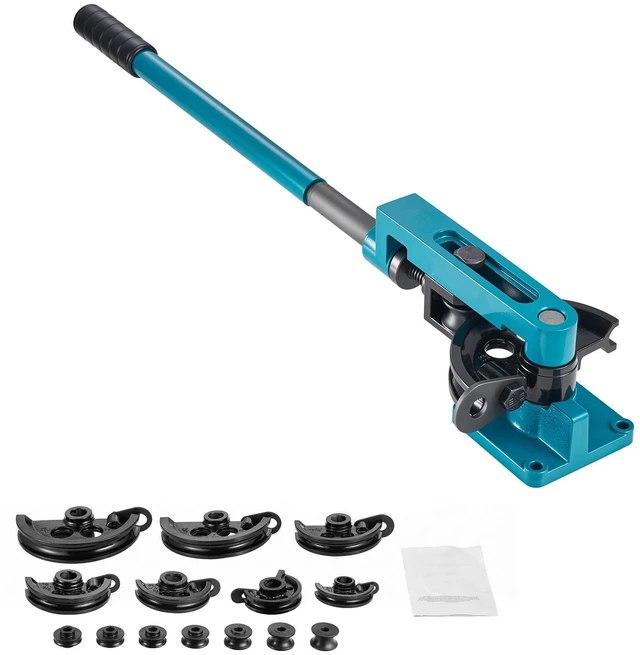 Alt view image 8 of 8 - Manual Pipe Tube Bender Set 3/8", 1/2", 9/16", 5/8", 3/4", 7/8", 1" W/Dies