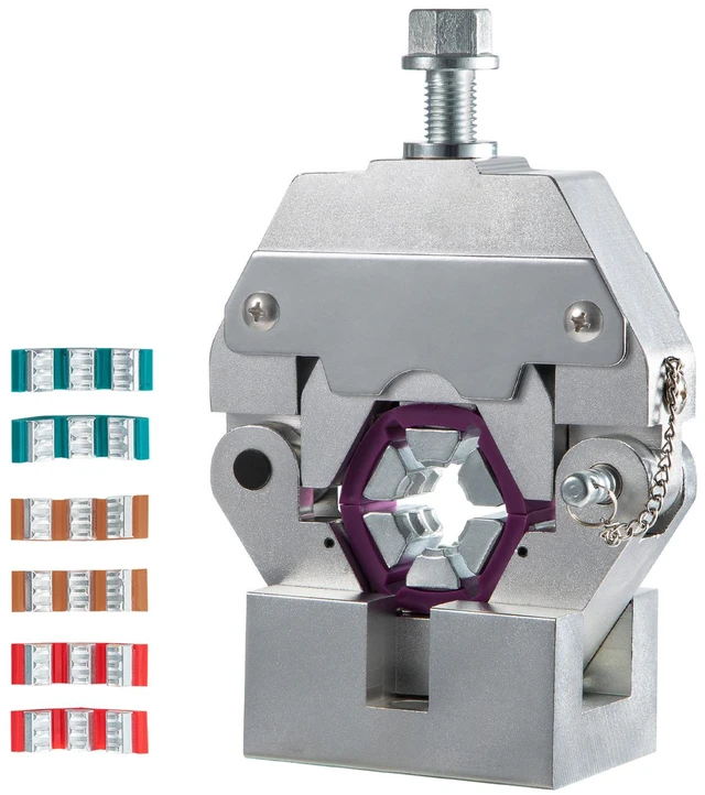 Alt view image 8 of 8 - Manually Operated AC Hose Crimper Hydra-Krimp 71550 Manual AC Hose Crimper Kit Air Conditioning Repair Handheld AC Hose Crimping Tool with 4 Dies