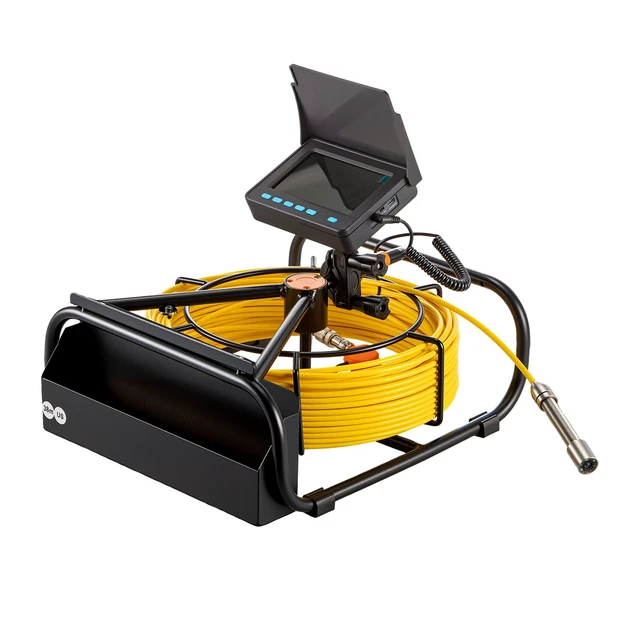 Alt view image 8 of 8 - Sewer Camera 30M Cable Pipeline Inspection Camera 11cm TFT LCD Monitor Pipe Camera Screen Waterproof IP68 Duct Inspection Camera with 6PCS LEDs 8500MAH Lithium Battery, DVR Function, 30M