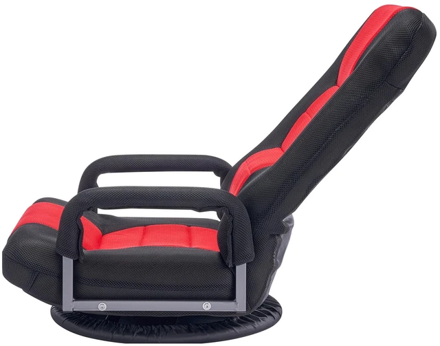 Alt view image 15 of 15 - VEVOR 360° Swivel Floor Gaming Chair Folding Floor Chair with Armrest Adjustable