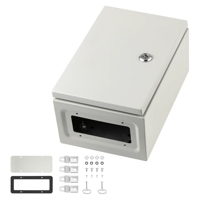 Alt view image 8 of 8 - NEMA Steel Enclosure 12×8×6,NEMA 4X Steel Electrical Box,IP66 Waterproof & Dustproof,Outdoor/Indoor Electrical Junction Box,with Mounting Plate