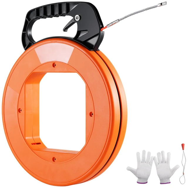 Alt view image 8 of 8 - Fish Tape, 100-foot, 1/4-inch, PET Wire Puller with Optimized Housing and Handle, Easy-to-Use Cable Puller Tool, Flexible Wire Fishing Tools for Walls and Electrical Conduit, Non-Conductive